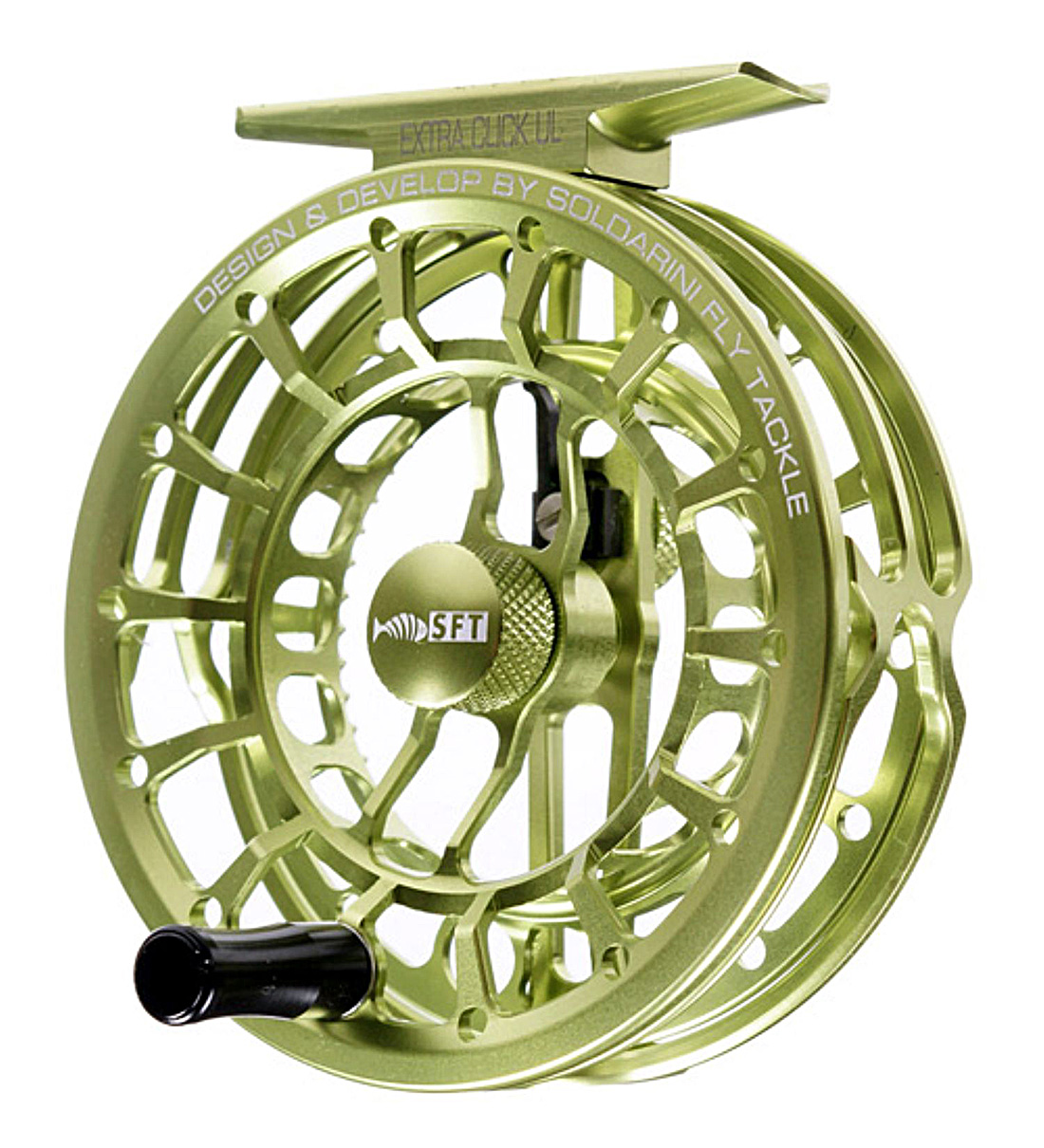 Soldarini Extra Click UL moulinets de mouche olive métallique