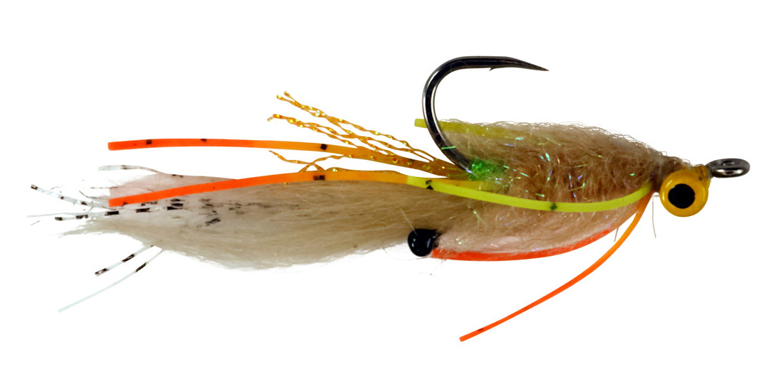 Catchy Flies Tiziano's Palometa fly tan & vert & orange