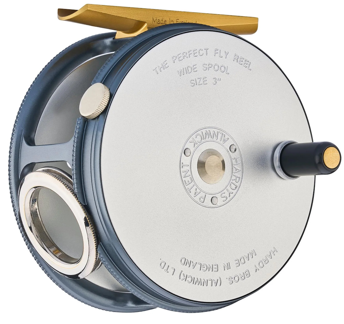 Hardy 1921 Wide Spool Perfect Fly Reel Moulinets de mouche à manivelle gauche