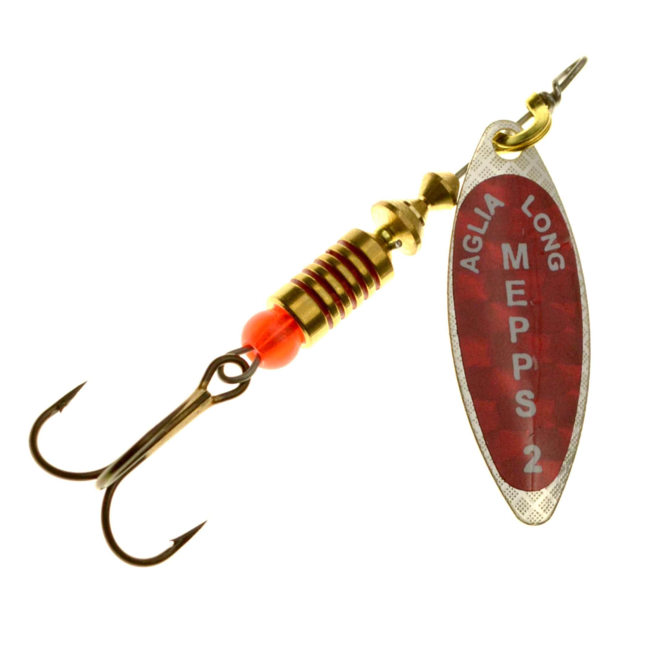 Mepps Aglia Longue Redbo Spinner argenté