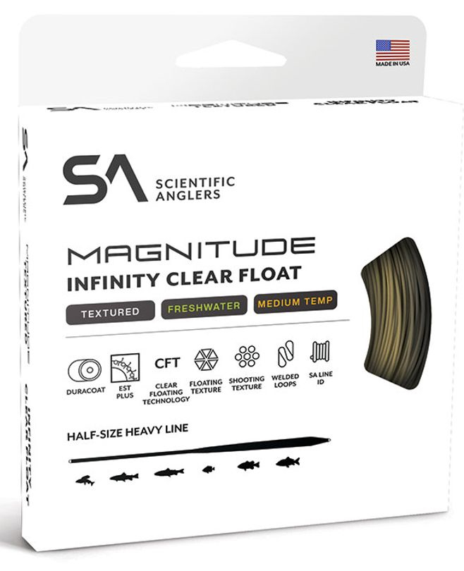 Scientific Anglers Magnitude Infinity Floating 10' Clear Tip WF ligne à mouche Buckskin