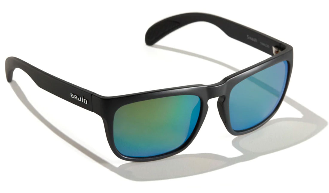 Bajio Lunettes polarisantes Swash - Black Matte (Green Mirror PC)