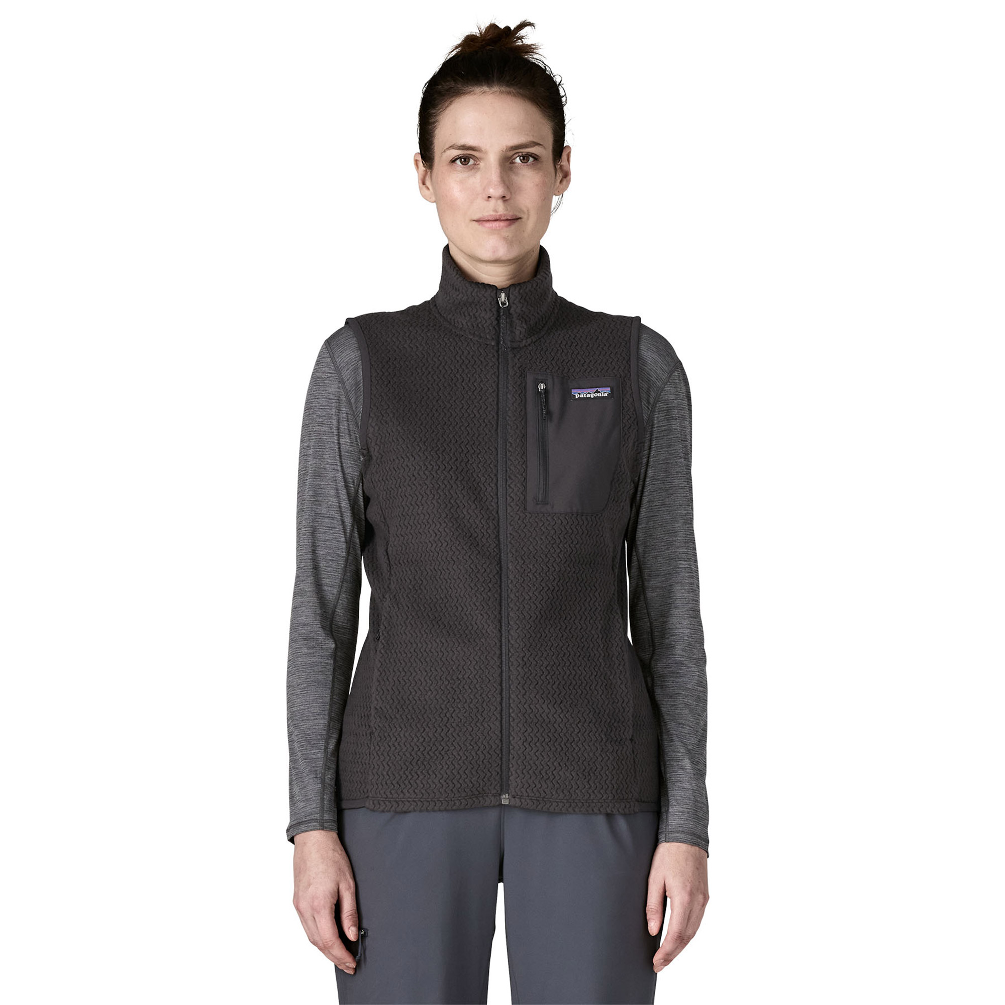 Patagonia W's R1 Air Vest Gilet BLK - Noir