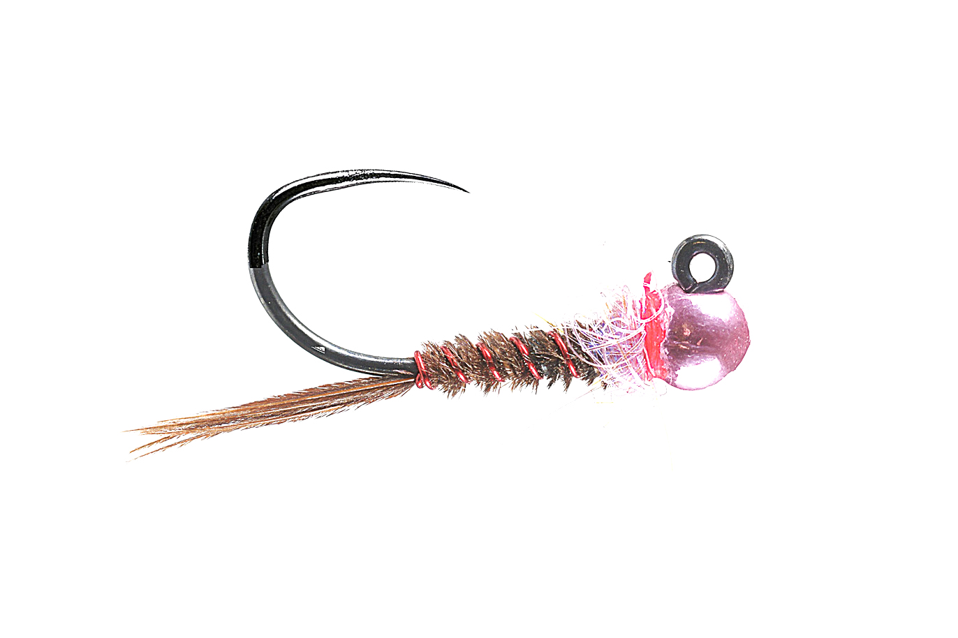 Soldarini Tungsten Jig Nymphes - Metallic Pink Pheasant Tail