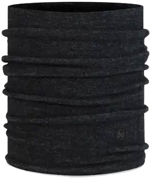 Buff® Merino Fleece Neckwarmer Solid Black Écharpe tubulaire