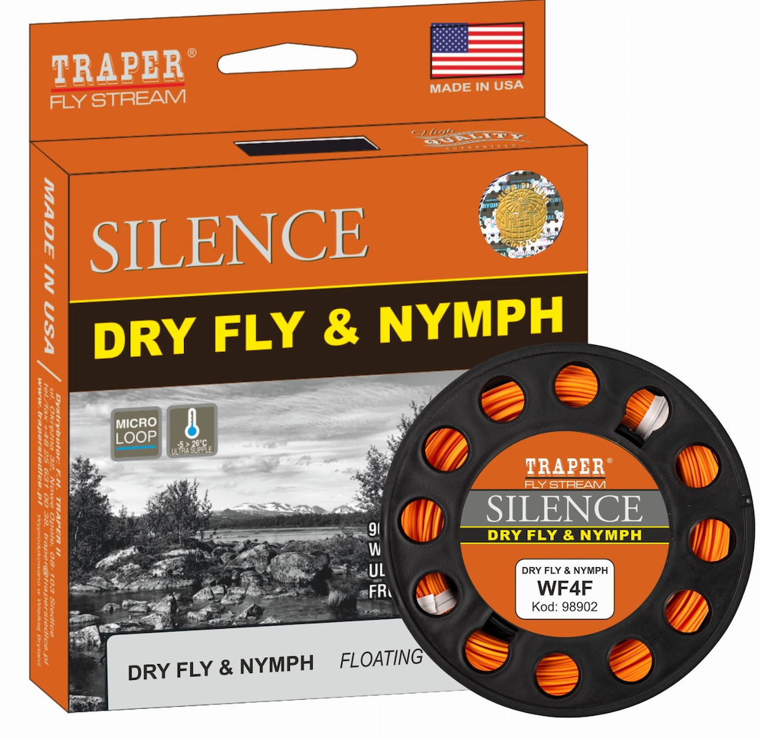 Traper Silence Dryfly & Nymph Presentation WF ligne à mouche flottante orange