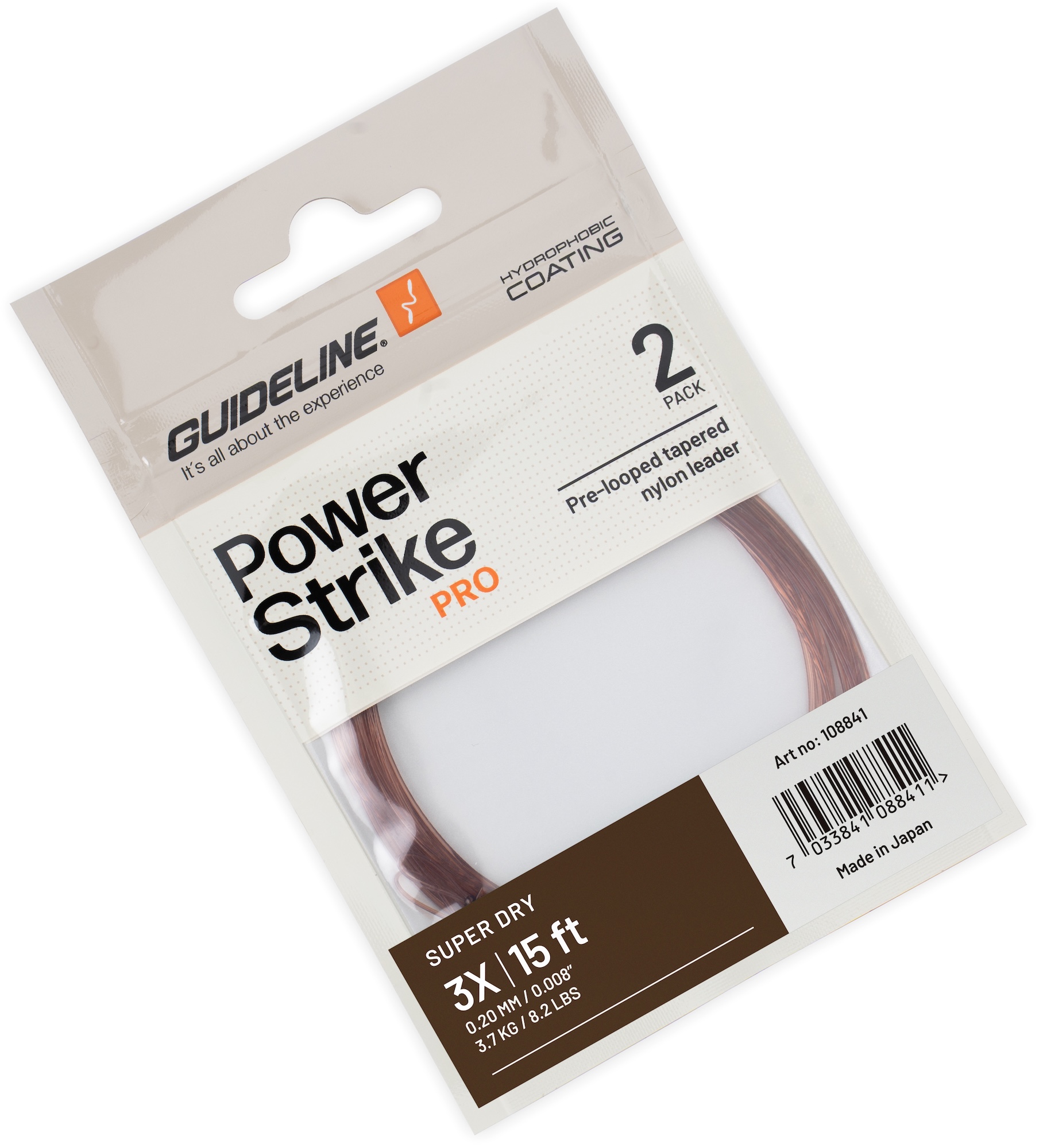 Guideline Super Dry 15 ft Tapered Leader Bas de ligne