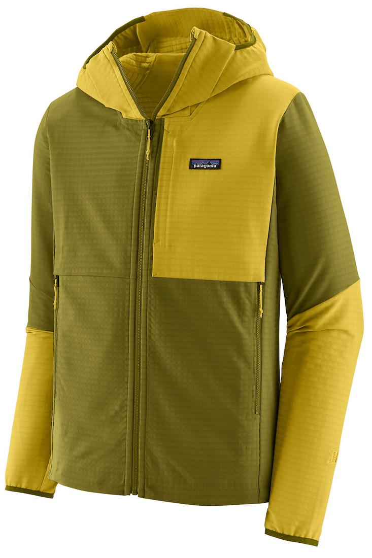 Patagonia M's R1 TechFace Hoody Sweat à capuche en polaire GRZG - Graze Green
