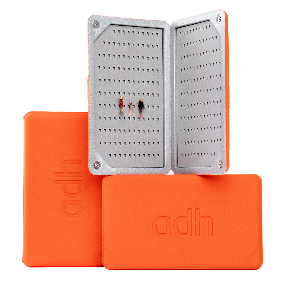 adh-fishing Foam Fly Box Boîte à mouches Nymph Ultralight orange