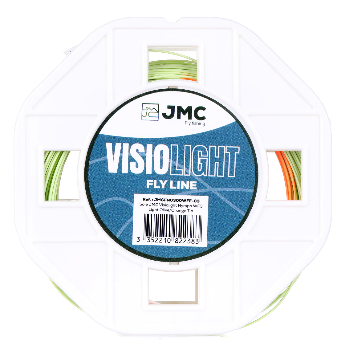 JMC Visiolight Nymph WF- Light Olive/Orange Tip - Ligne à mouche