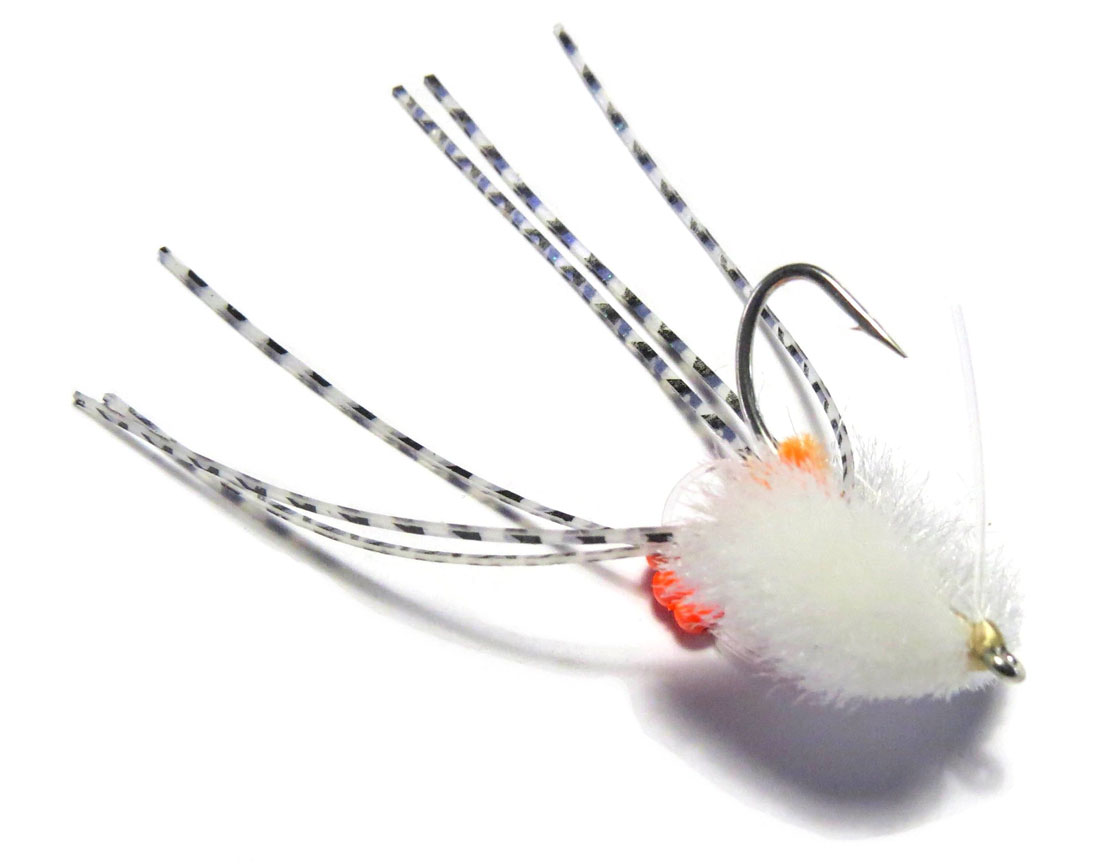 Fishient H2O Mouche d'eau salée - Rolling Bead Box Crab white