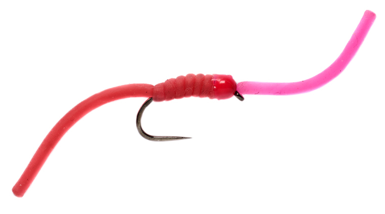 Nymphes Fulling Mill - Squirmy Wiggly Worm Two Tone Barbless