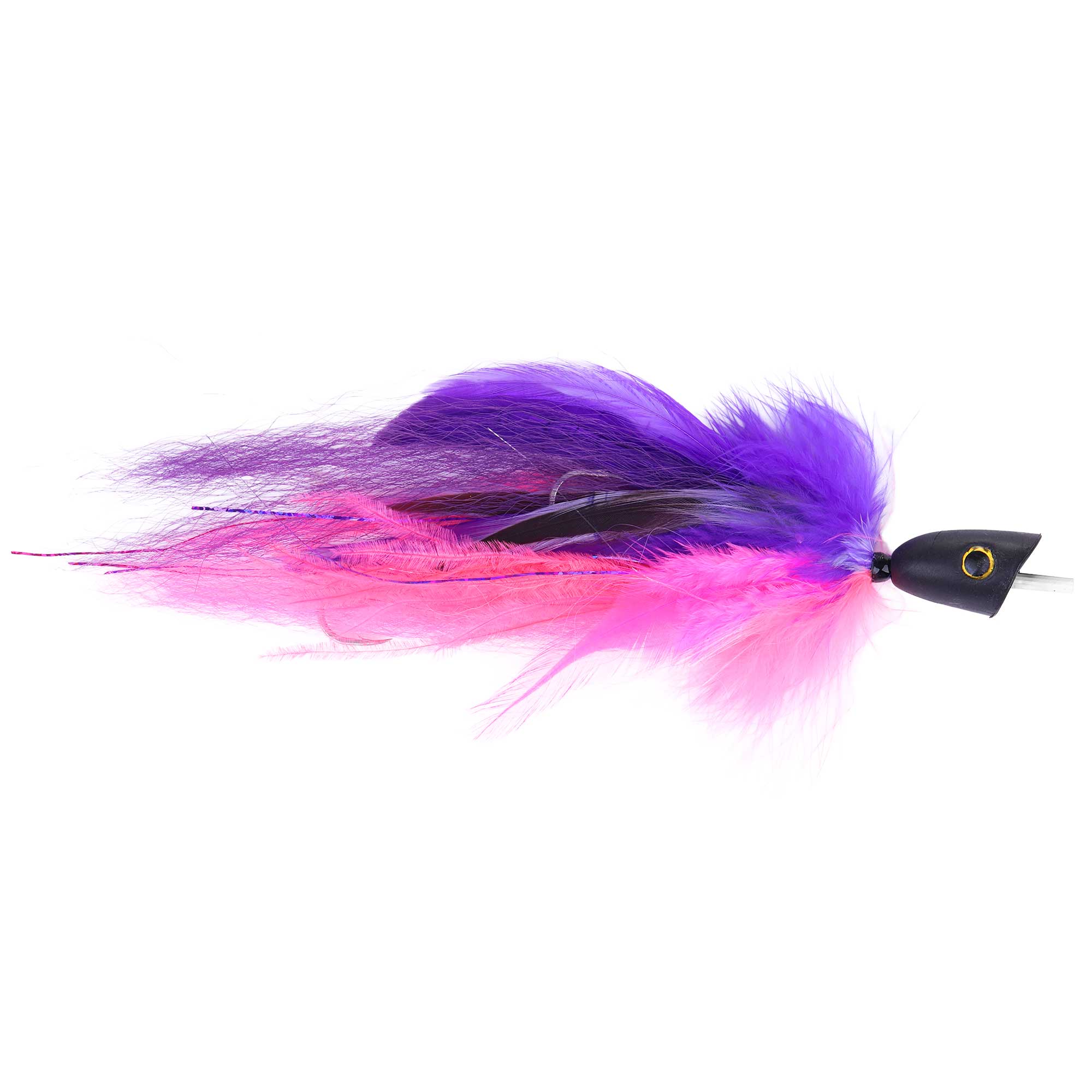 Superflies Purple & Pink Sailfish Tubefly avec Popperhead et Rig supplémentaires