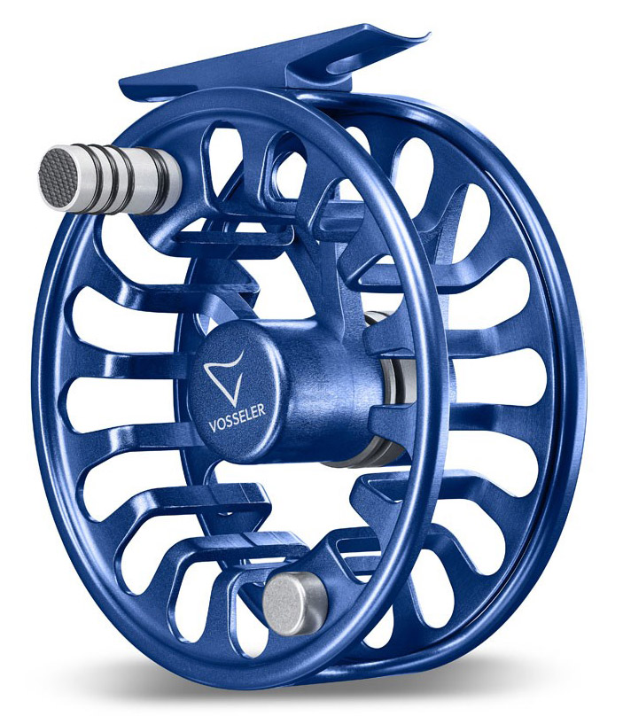 Vosseler Air Two moulinets de mouche bleu