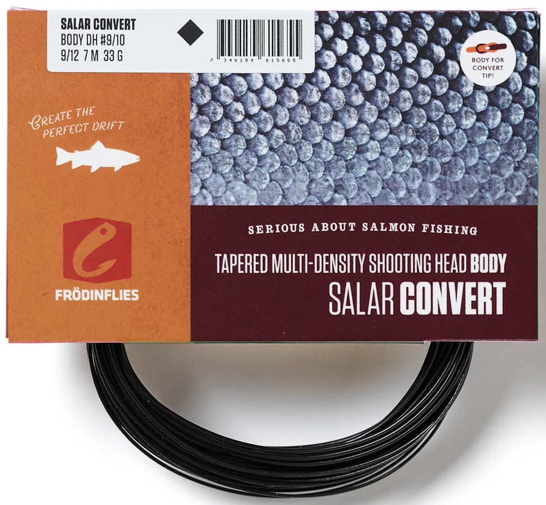 Frödin Salar Convert Short Spey Doublehand Shooting Head Sink9-Sink12 Tête de tir