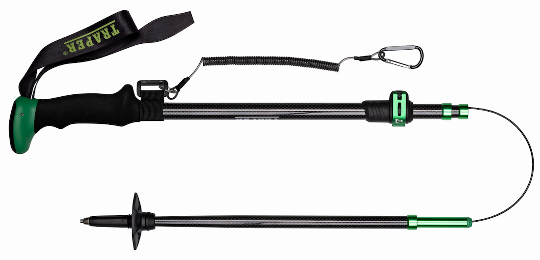 Traper Wading Stick bâton de wading en aluminium 135 cm avec sac et corde de sécurité