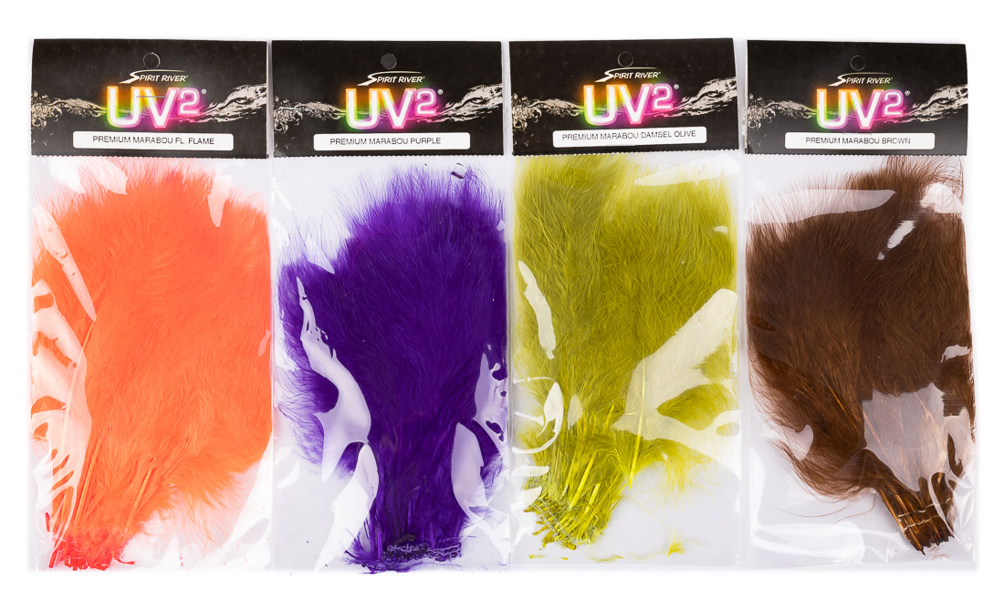 Hareline Spirit River UV-2 Premium Marabou - Marabout actif aux UV
