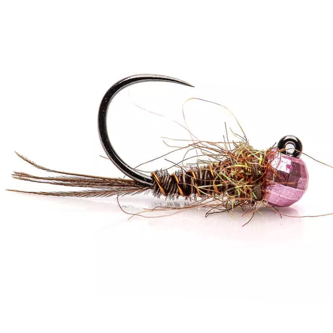 Superflies Tungsten Nymphes Pheasant Tail Disco Jig Light Pink
