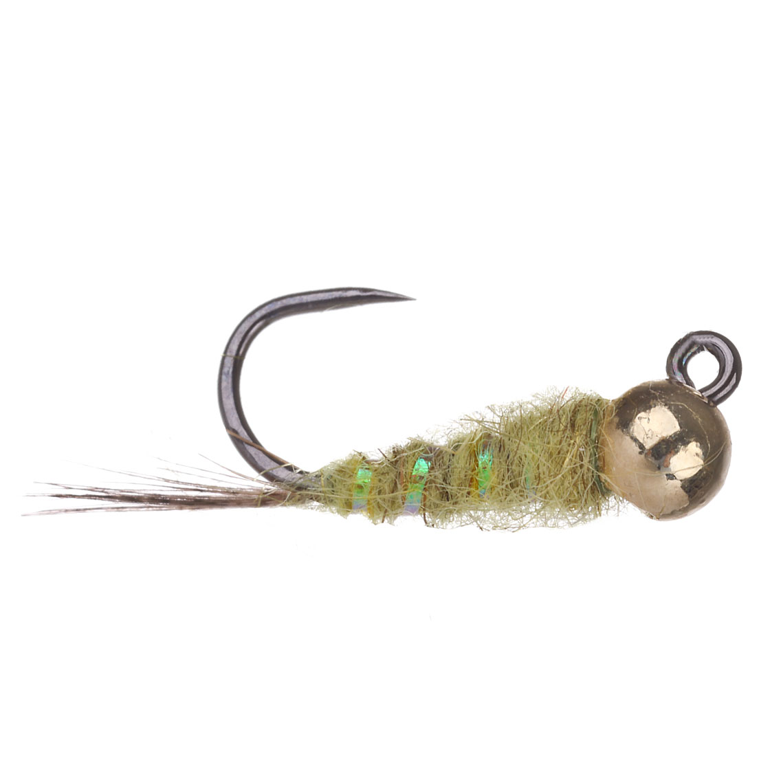 adh-fishing Tungsten Jig Nymphe Olive sur AHREX #14 par Superflies