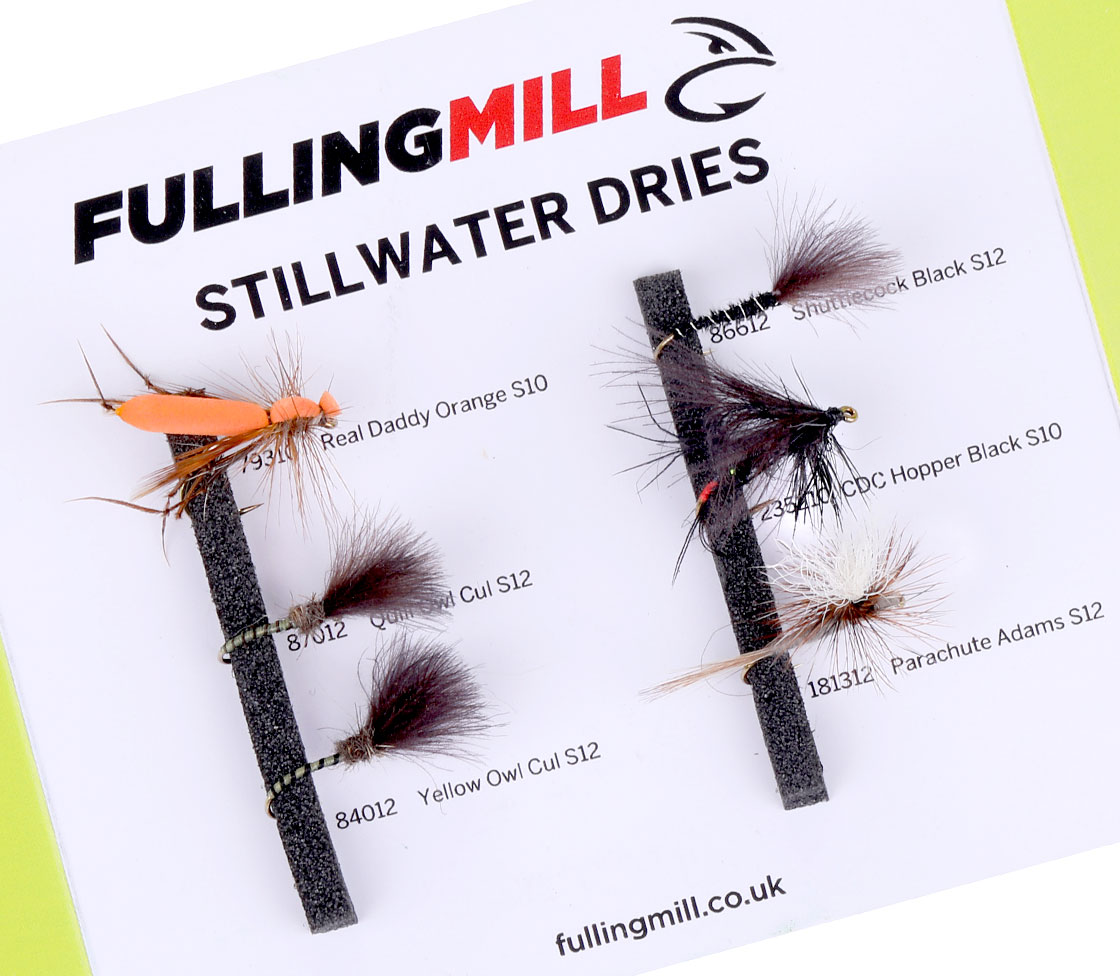 Fulling Mill Set de mouches Stillwater Dries Mouches sèches Selection