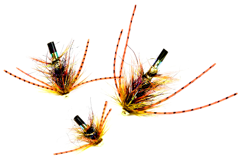 Frödin Flies Mouche à tube Loose Body Series - Willie Gun Rubberlegs Set de mouches à tube