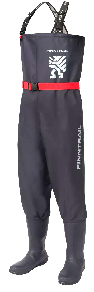 Finntrail Waders Timber Bootfoot dark grey Cuissardes avec bottes intégrées