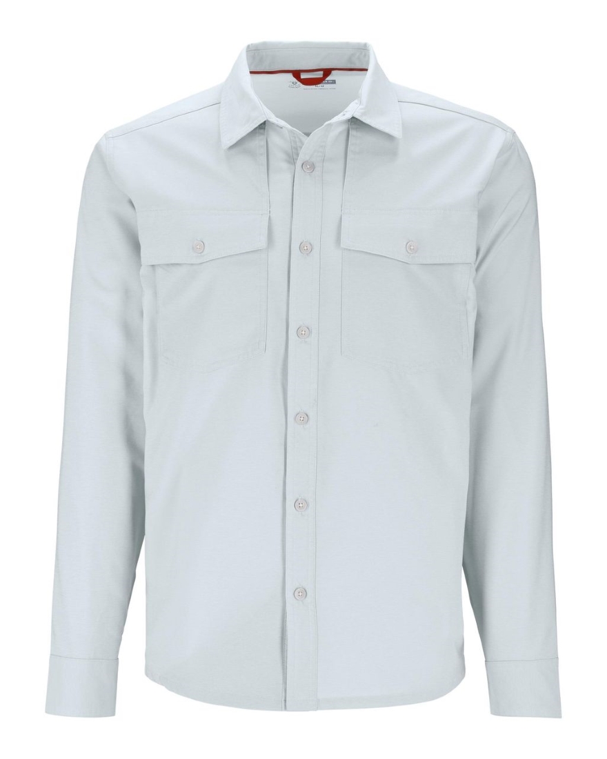 Simms No-See-Um Chemise Bugstopper avec protection anti-insectes Bimini Blue Heather