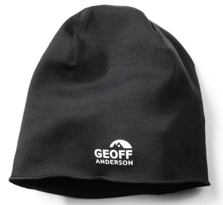 Geoff Anderson Bonnet long en laine polaire mérinos noir