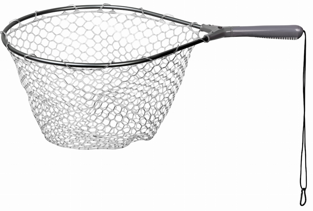 Traper Trout Landing Net Epuisette avec filet en silicone