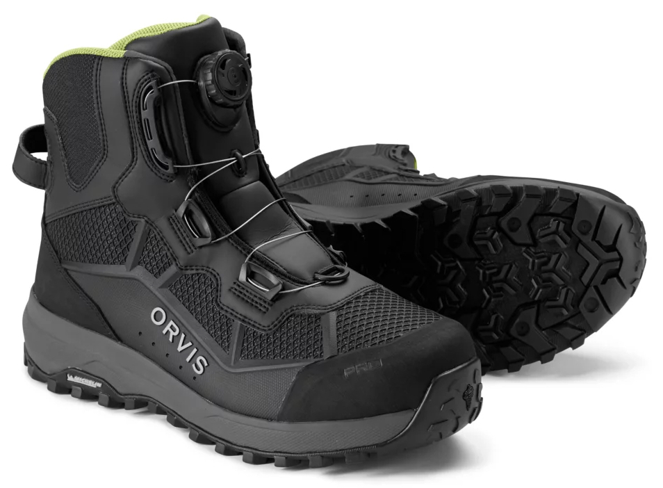 Orvis Pro BOA Wading Boot Rubber Chaussures de wading avec semelle en caoutchouc
