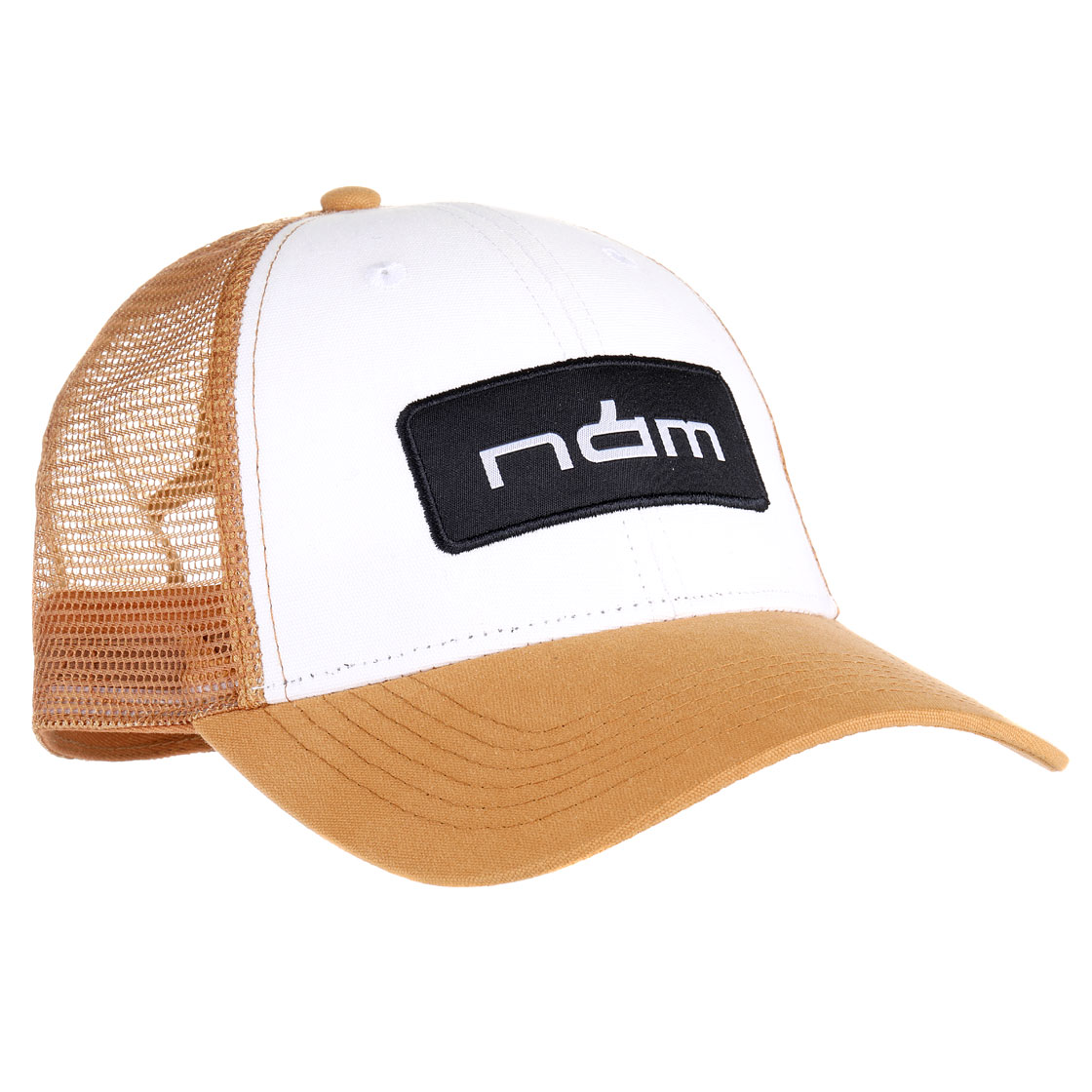 Nam Curved Trucker LP Cap casquette white/light brown