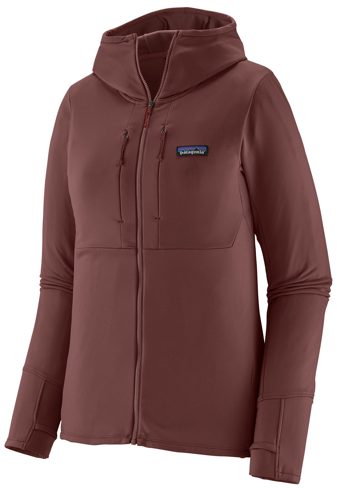 Patagonia W's R1 Thermal Full-Zip Hoody Veste polaire DAK - Dark Ruby