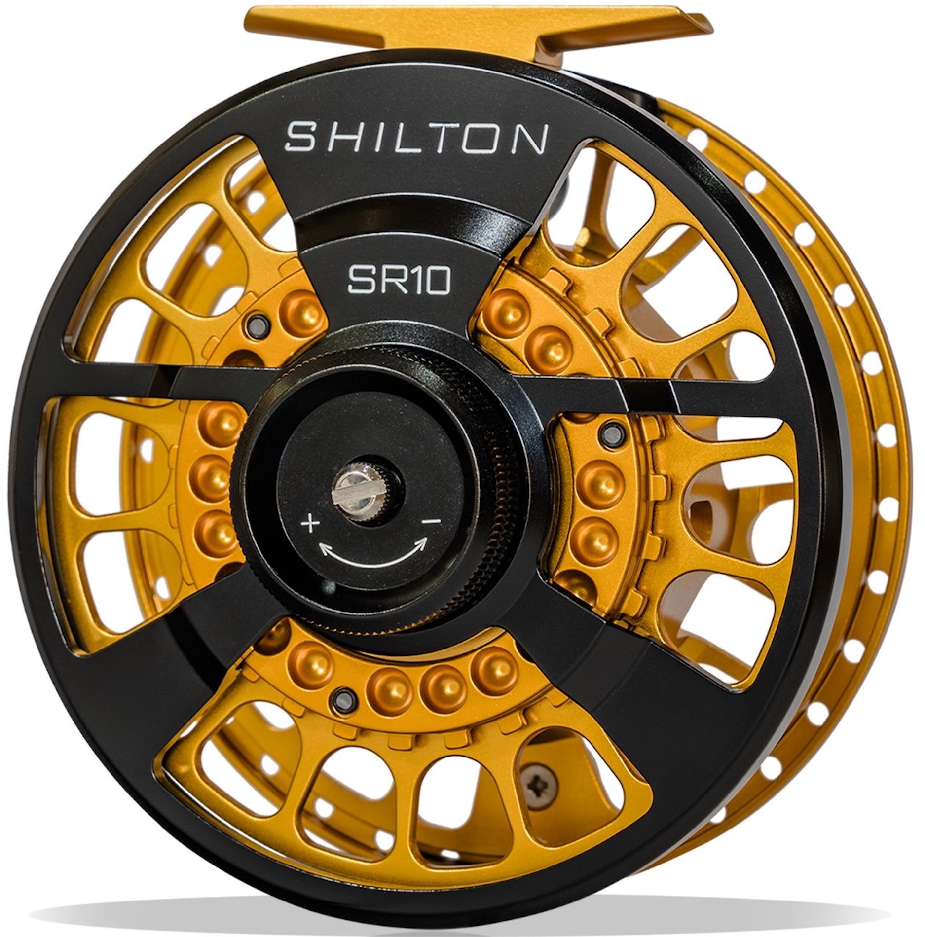 Shilton SR Series Custom Reel moulinet de mouche black-gold-gold