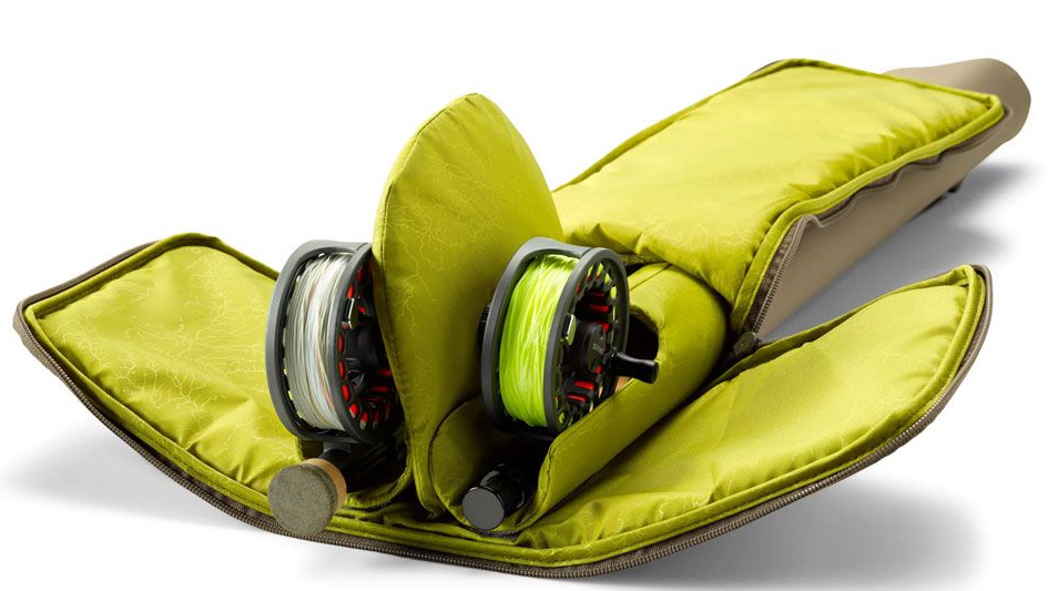 Orvis Double Rod & Reel Case double tube de canne avec sortie de moulinet dusty olive