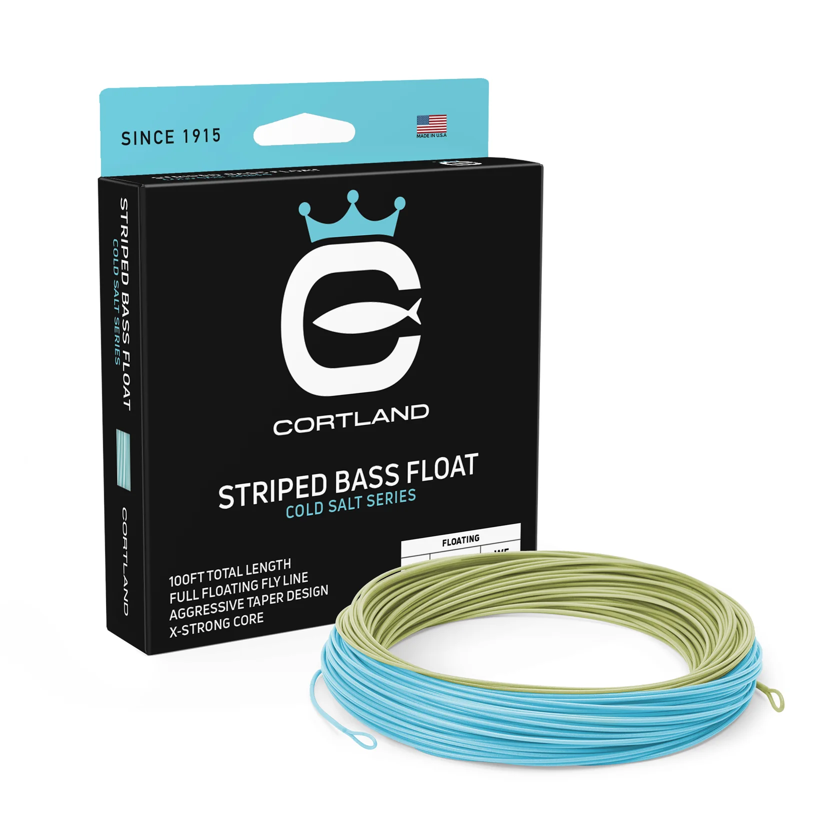 Cortland Striped Bass Blitz ligne à mouche flottante