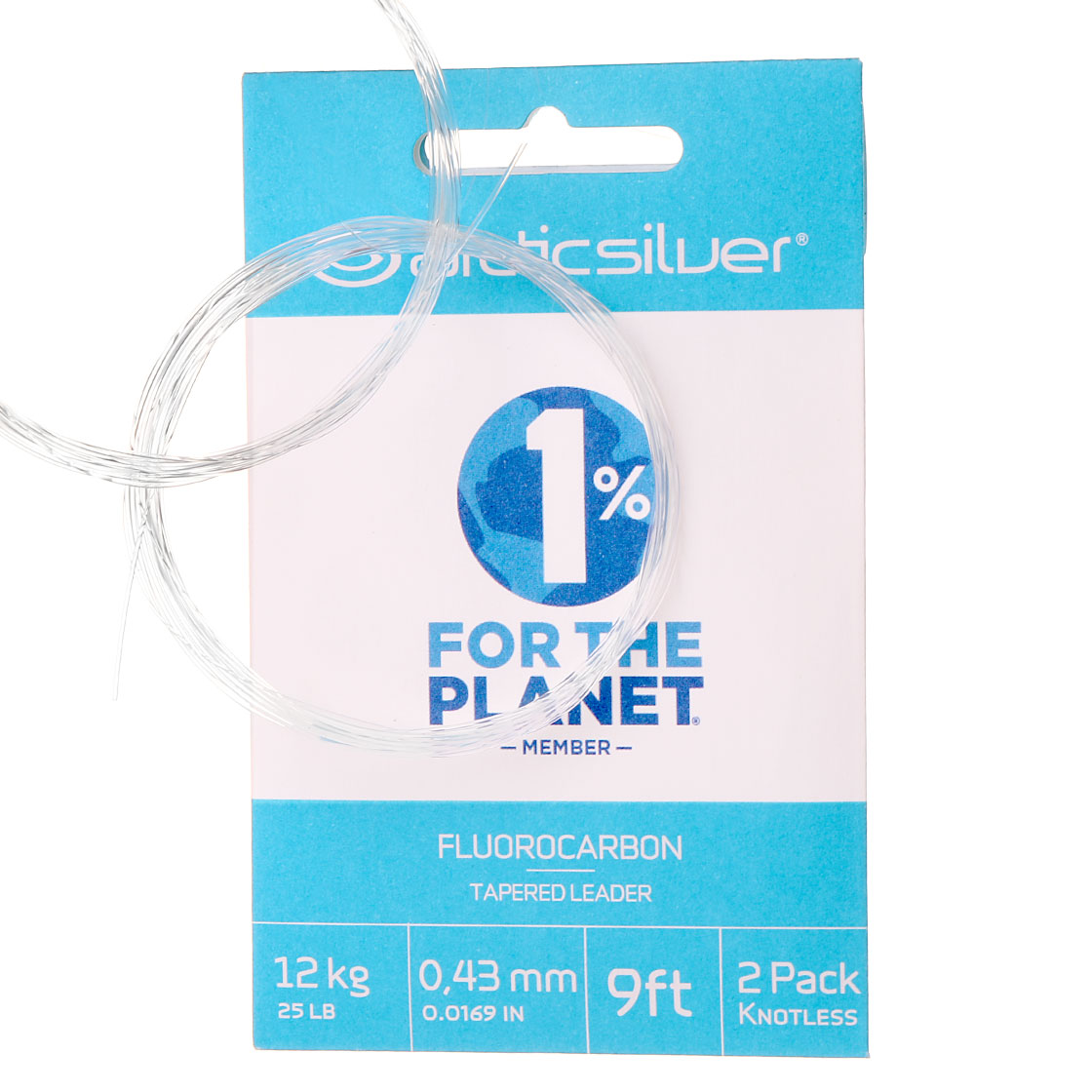 ArcticSilver Tapered Leader Fluorocarbon bas de ligne 9 ft. 2er Pack