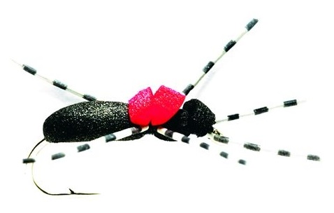 Fulling Mill mouche sèche - Hi Vis Black Foam Ant