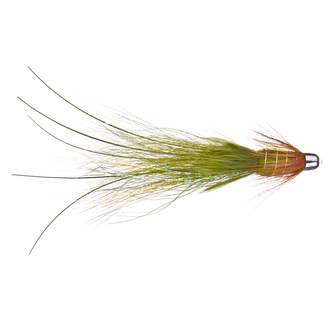 Superflies Mouche à saumon - Frances Olive Brass Conehead