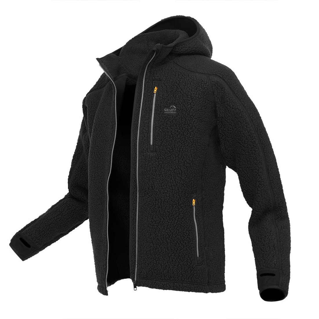 Geoff Anderson Veste polaire Teddy black