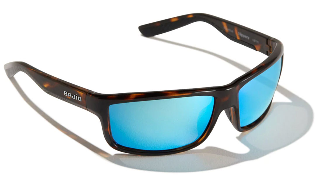 Bajio Lunettes polarisantes Nippers - Dark Tort Gloss (Blue Mirror Glass)