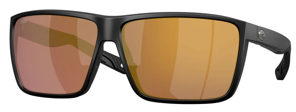 Costa lunettes polarisantes Rincon II Matte Black (Gold Mirror 580G)