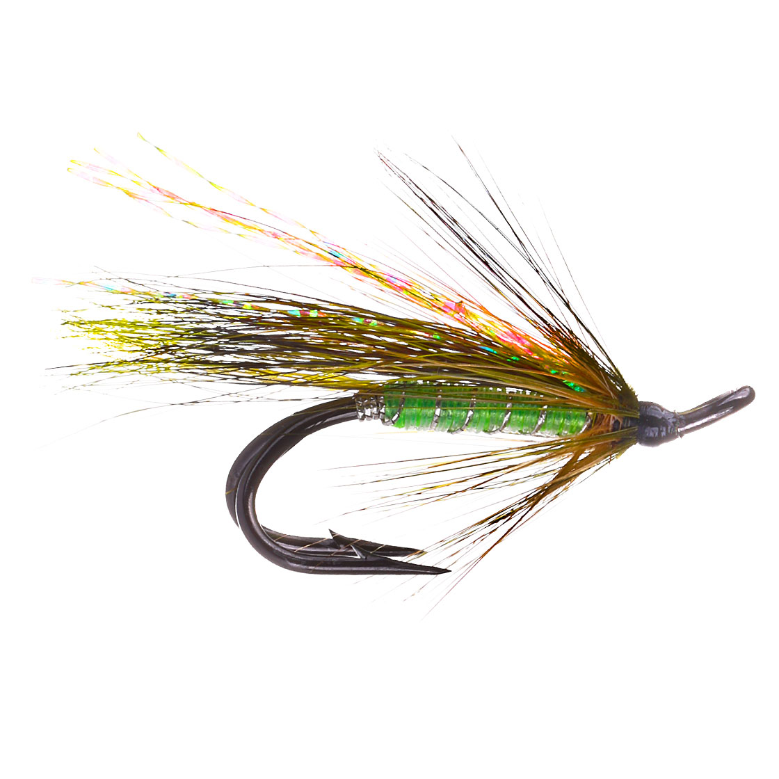 Superflies Mouche à saumon - Rautanaula Black Double