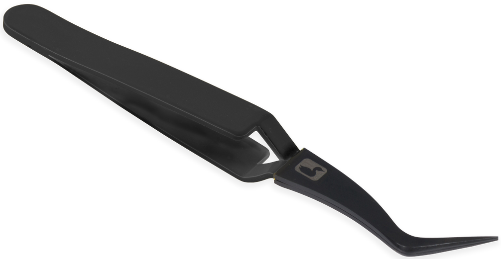 Loon Micro Tip D-Loop Tweezer - Black - Pince fine