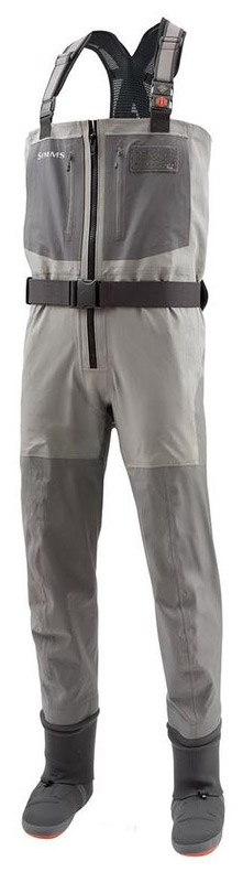 Simms G4 Zip Stockingfoot waders avec fermeture éclair slate