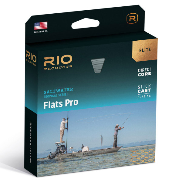 Rio Elite Flats Pro Saltwater ligne à mouche flottante aqua/orange/sand