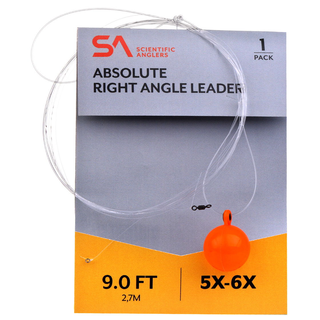 Scientific Anglers Absolute Right Angle Leader Bas de ligne 9 ft