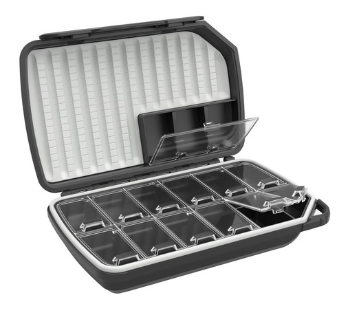 Loop Opti 180 Dry Fly Box boîte à mouches carbon grey