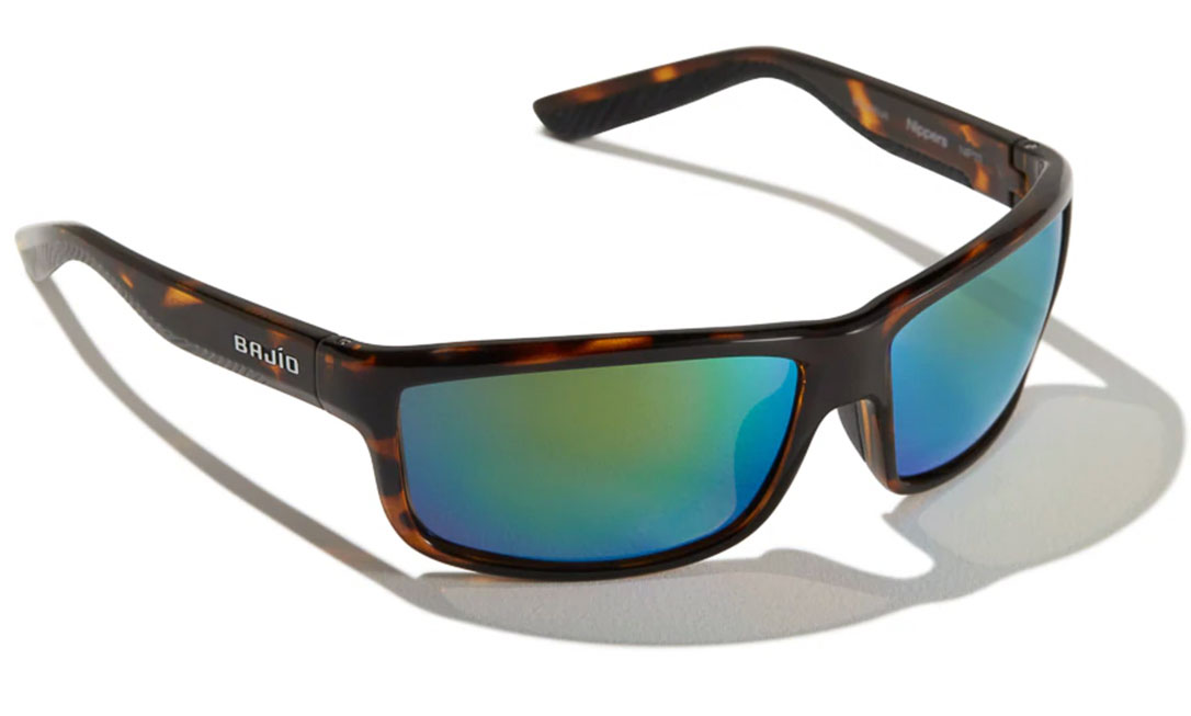 Bajio Lunettes polarisantes Nippers - Dark Tort Gloss (Green Mirror Glass)