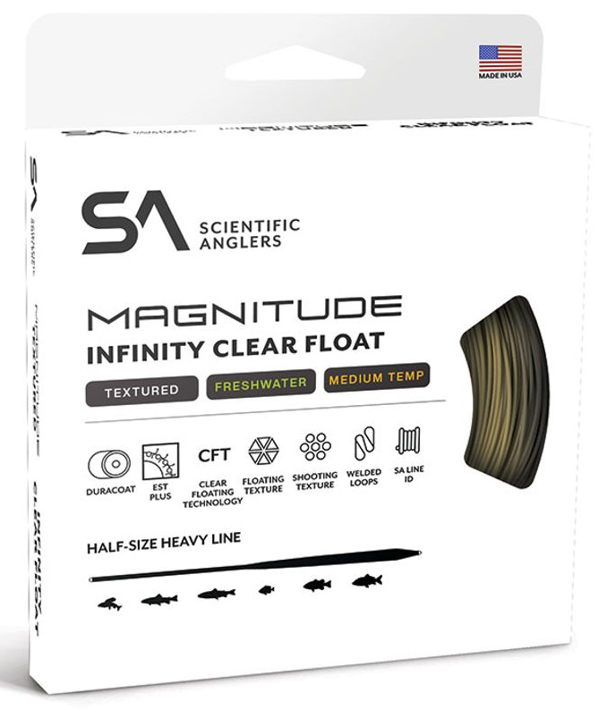 Scientific Anglers Magnitude Infinity Floating Clear Head WF ligne à mouche Buckskin