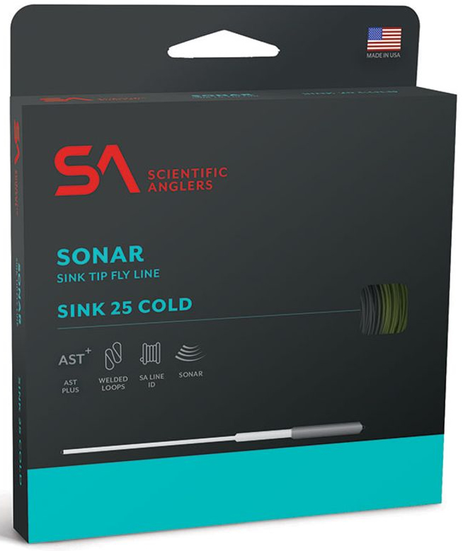 Scientific Anglers Sonar Sink 25 Cold ligne à mouche moss/charcoal